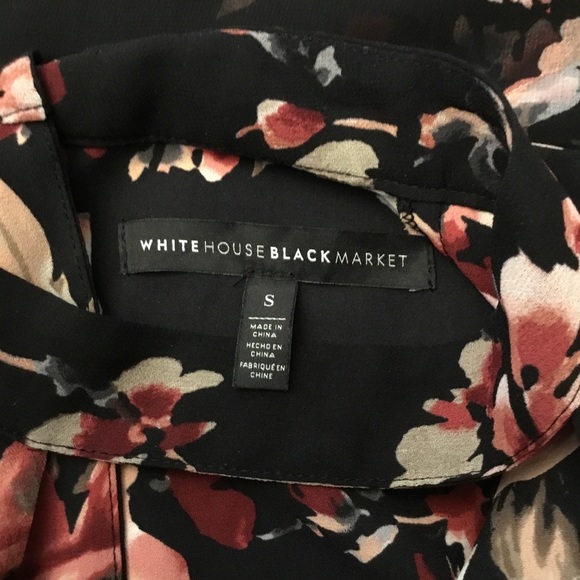 White House Black Market Long-Sleeve Floral Choker Shift Dress Size S NW… - Picture 7 of 14